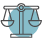 Scales of justice icon - representative of personal law